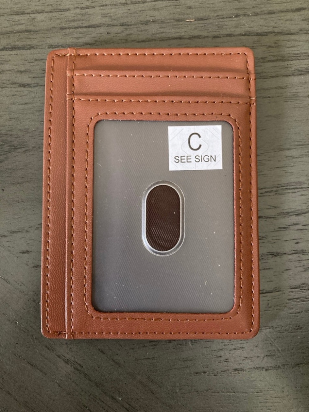 Men Slim Wallet Tan